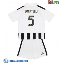 Fotballdrakt Barn Juventus Manuel Locatelli #5 Hjemmedraktsett 2026-27 Kortermet (+ Korte bukser)